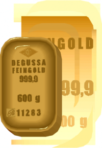 Degussa Goldbarren