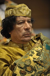 Gaddafi setzt auf Gold - auch farblich