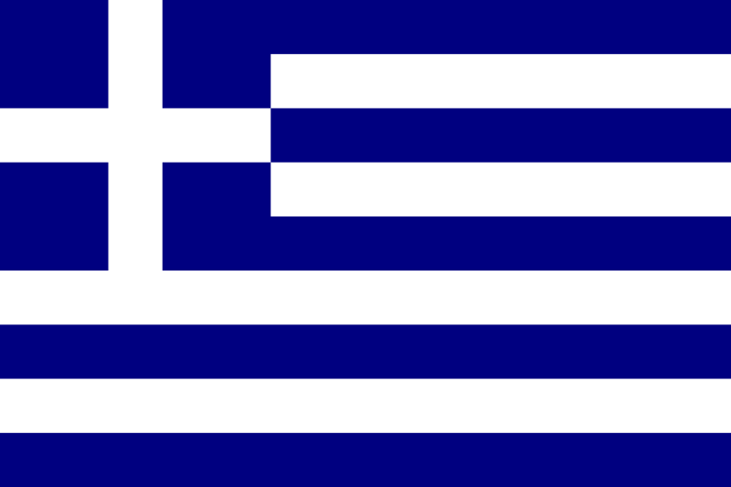 Die Flagge Griechenlands